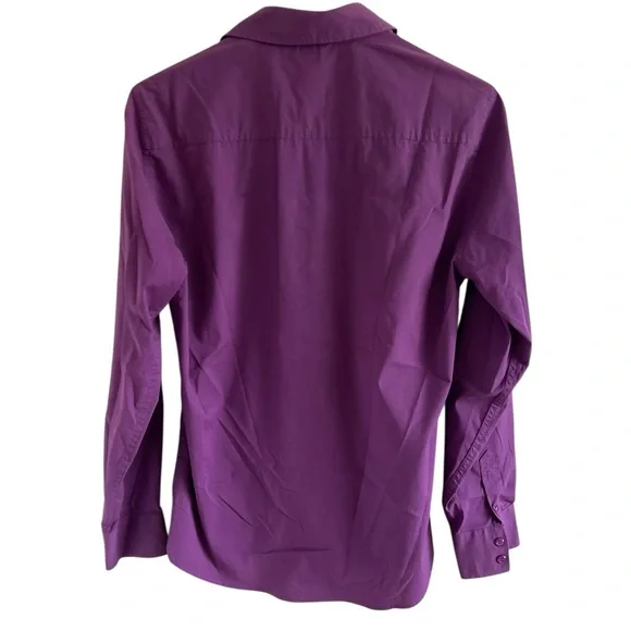 Guess Mens Fitted Purple Dress Shirt - Picture 2 of 6